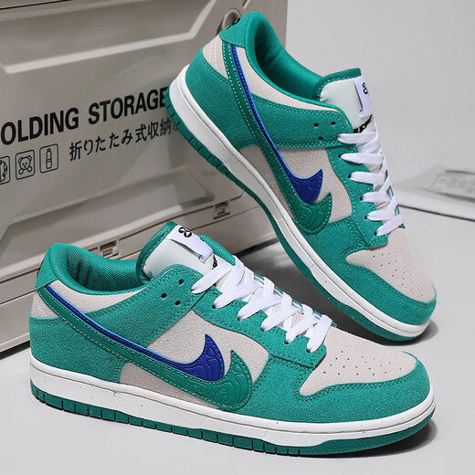 Putian AJ New Mens Shoes Dunk Low Top Sports and Casual Board Shoes Sulty Студенты мужчины и женские модные туфли модные пары 1699 Все белые 36