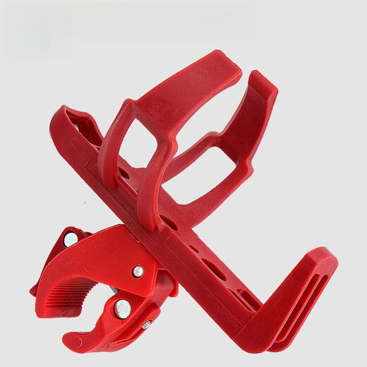 Bicycle water bottle cage conversion seat, adjustable multi-functional water bottle cage converter, bicycle equipment plastic F14003 adjustable quick-release water bottle cage - white