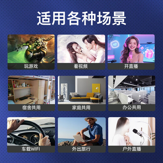 闪鱼5g随身wifi6移动无线网卡免插卡路由器无限速流量车载便携网络高速mifi移动热点wifi穿墙王笔记本 【5G狂暴款】网速300-500M+ 电竞、直播