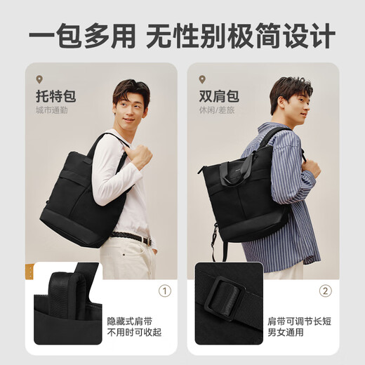 TOTEPACK Handheld Backpack Tote Sport Computer Bag Pendler Reise Travel Schoolbag 15 Zoll