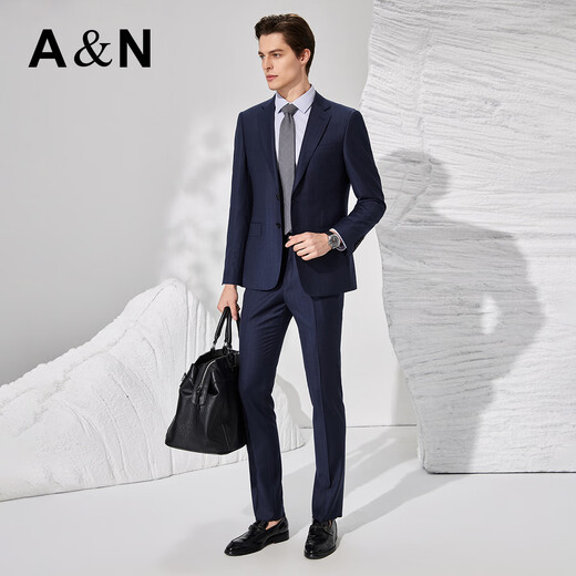 Antonio Mulberry Silk & Worsted Wool Cashmere Business Executive Suit Suit Pants Cover Western Men's Suit Dress