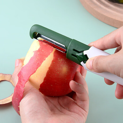 Picnic multifunctional fruit knife, portable double-headed peeling and dicing two-in-one peeling knife, 1 random color, hot-selling