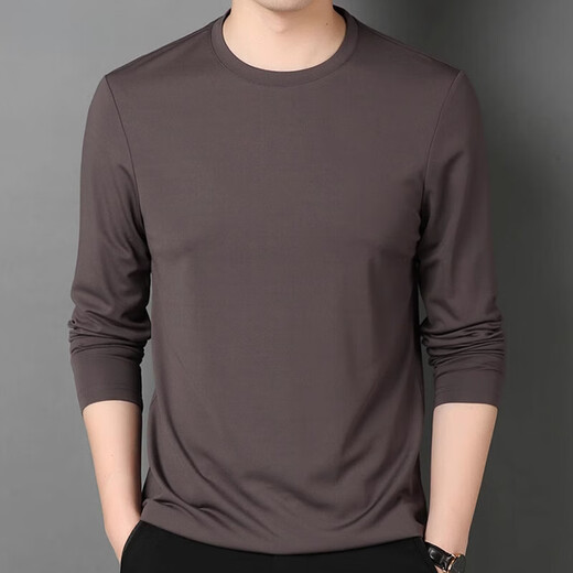 PDG Yageor 2025 Spring and Automne Mulberry's Mulberry Silk Couleur de couleur longue T-shirt à manches décontractées Spring Round Round Top Base Shirt 1506 Couleur en V