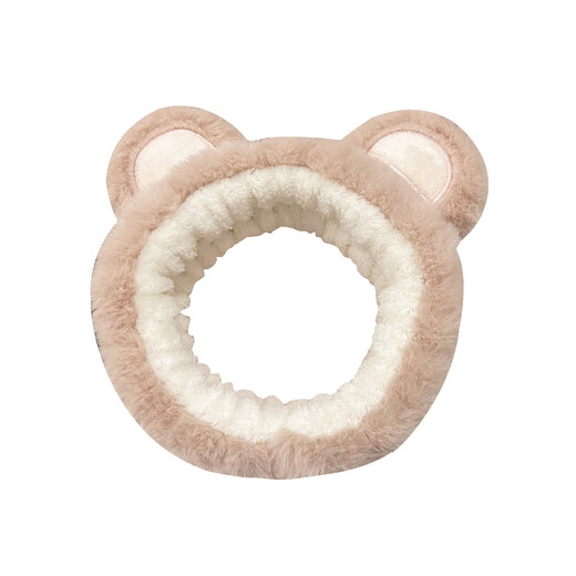 JCZS three-piece set of White Deer Face Wash Hair Band Wrist Strap Waterproof and Moisture-Proof Magic Headband Women's Mask Special Bear Headband White Deer Hair Band + Wristband 3-piece set