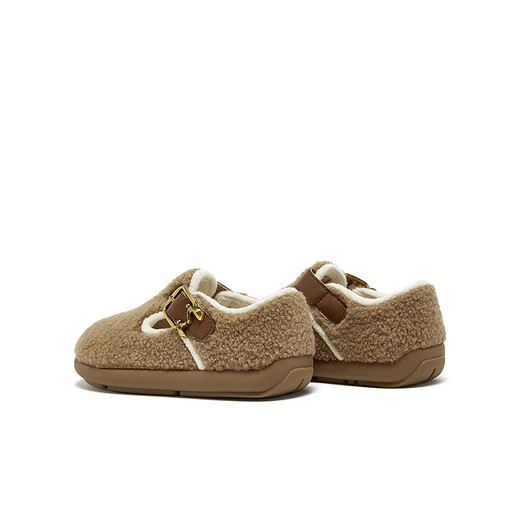 Mirabell Birkenstocks Children's Velvet Warm Soft Soled British Cotton Shoes Brown 28