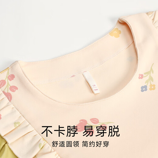 
Fentenkian new pure cotton pajamas for women's spring and autumn long sleeves trousers for women's thin student girls' autumn home clothes two-piece set