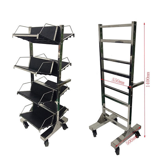 Maixin hanging basket cart pcb turnover cart smt turnover rack material can be customized stainless steel 8 hanging disassembly frame + 8 hanging blue
