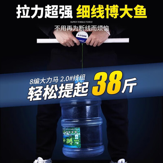 Tie the finished Dalima main line fishing line high-horsepower full set of big fish hooks for silver carp and bighead carp, 6.3 meters (the fishhook is tied with constant pulling), 5 rolls, No. 3