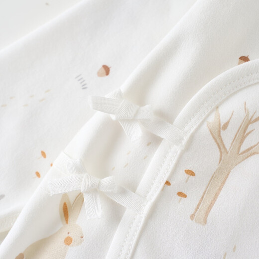 童泰（TONGTAI）婴儿套装春秋季纯棉新生儿衣服宝宝和尚服满月服上衣裤子蓝色66cm