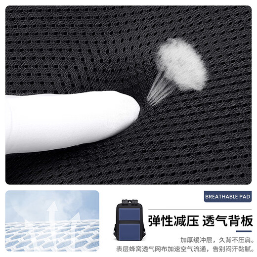 POLO双肩包男士旅行背包耐磨商务包短途出差包15.6/16英寸电脑包书包
