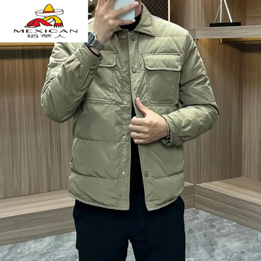 Scarecrow (MEXICAN) 2025 Autumn and Winter New Men's European Style Fashionable Lapel Jacket Jacket Trendy Brand Casual Cotton Clothes Black M