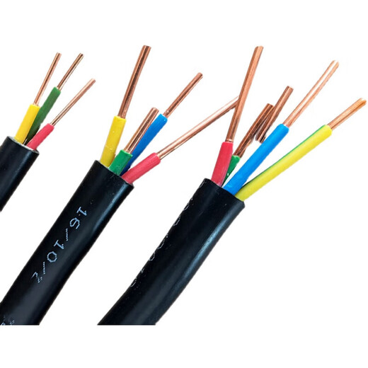 Sail-raising cable YJV2 3 4 5-core*1/1.5/2.5/4/6 square copper core black charging pile hard wire black sold starting from 11 meters, cut and non-returnable hard wire