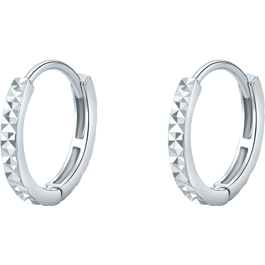 Saturday Fu PT950 platinum simple earrings platinum earrings for women B0911409 about 1.99g one pair