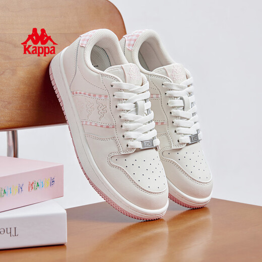 Kappa Dick-Soled-Schuhe für Frauenschuhe für 2025 Herbst neue Schüler Modetrend Casual Schuhe Vielseitige Sportschuhe für Frauen Winter Weiß/Milch Teepulver 38