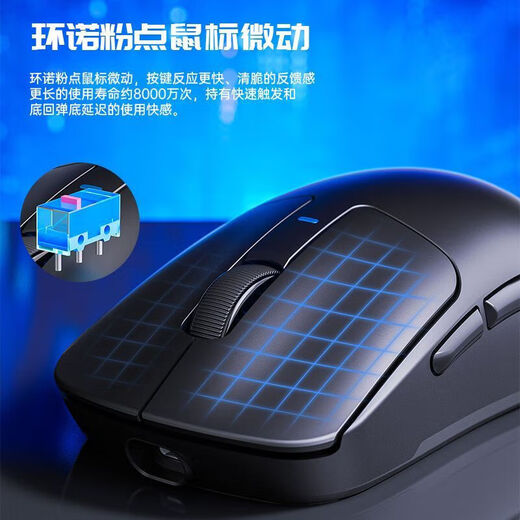 Wolf Spider SC680 filaire/Bluetooth/sans fil trois modes léger taux de retour 8K réglage DPI à cinq vitesses ordinateur jeu e-sports poulet contrat intrépide ordinateur portable souris de bureau SC680 noir version 8K