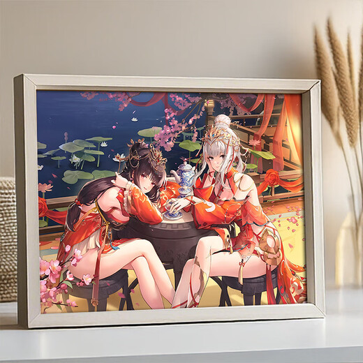 Haoji-Arc Dust White Peripheral Photo Frame Anime Cartoon Sekundärbildeinstellungen Wohnzimmer Schlafzimmer Zimmer Ornamente Geschenke für Freunde Zm14222-Smart A4 Zoll * 1 Rahmen 1 Bild * großer Größe (Ladenmanager)