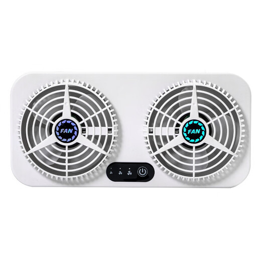 Shoufu Solar Vehicle Échappement Ventilateur de voiture Nouveau ventilateur de voiture USB Été refroidisseur de fraîcheur Air Solaire + USB Black 9920a