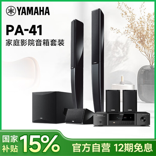 Yamaha (YAMAHA) National Subsidy 15% NS-PA41 Home Theater 5.1 Channel Decoding Surround Sound Satellite Speaker Set Home KTV High Power Bluetooth Stereo Amplifier Microphone PA41+AVR-3300