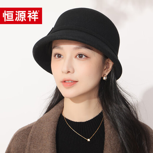Hengyuanxiang hat women's autumn and winter warm hat 2025 new wool basin hat fashionable and versatile fisherman hat birthday gift
