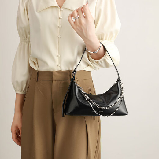 CLEVER / KETCH versatile high-end underarm bag women's bag 2025 new fashion trend chain shoulder crossbody bag birthday gift black