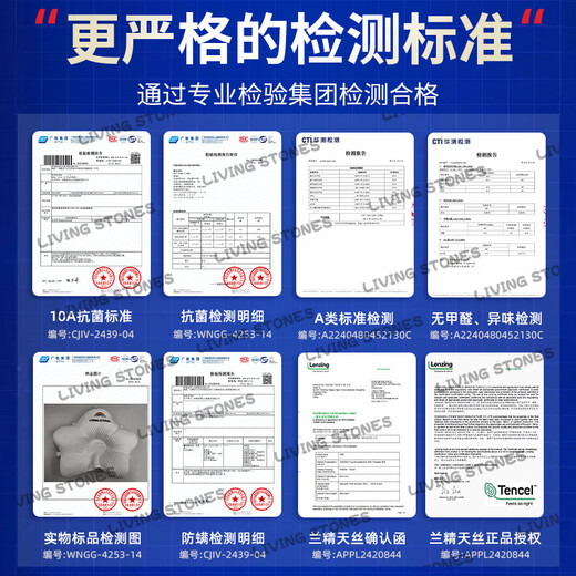 Cute stone shaped pillow for babies 0-6 months old, round-head baby pillow for 0-1 year old, correcting lopsided head shape for newborn children, white and blue, 0-2 years old, 10A antibacterial-comforting fixed column, shaped pillow for babies 0-2 years old, machine washable