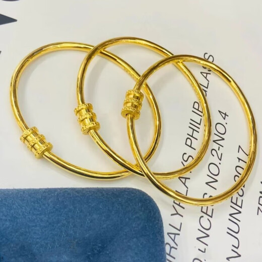 Heart ancient quality 18k gold waist bracelet new 24k gold color waist bracelet for women solid 3D hard gold fashion 54 ring mouth (openable)