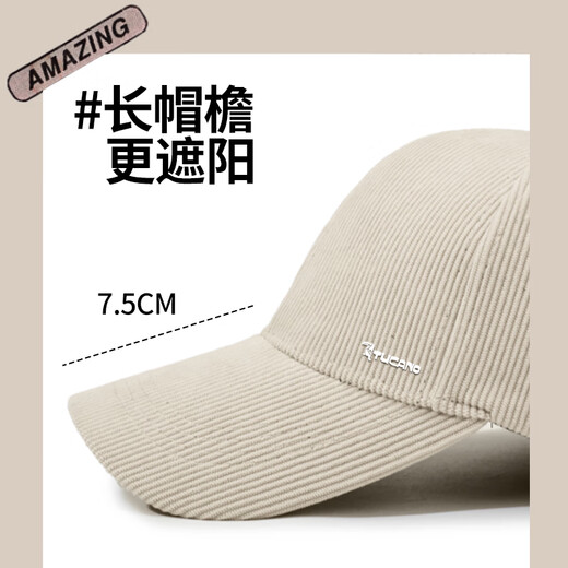 Woodpecker Hat Women's 2025 New Autumn and Winter Warm Baseball Cap Korean Style Big Head Circumference Fashionable Face Revealing Small Versatile Peaked Cap Brown