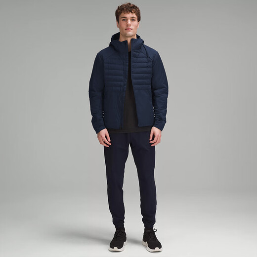 Lululemon丨Down for It All Men's Down Hooded Jacket LM4AAES Navy Blue M