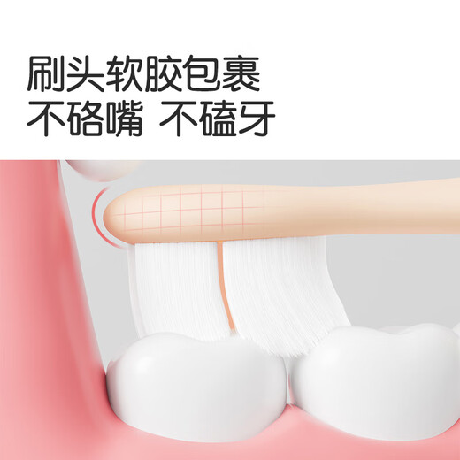 Dinosaur Doctor (ProteFix) Brosse à dents pour enfants 1-3-6 ans Brosse de dents de dents de bébé Brosse de dents de bébé brosse à dents de 1 à 2 ans Brosse à dents bébé