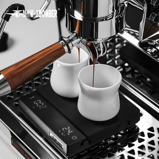 MHW-3BOMBER Bomber Little Rubik's Cube 30ProMax Coffee Electronic Scale Flow Rate Monitoring Weighing Timer Little Rubik's Cube 3.0 Set A-Black