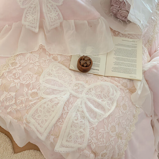 Mengjie Home Textiles 2025 New Princess Style Butterfly Fairy Thickened Baby Velvet Milk Velvet Four-piece Sheet Set Bed Cover Velvet Butterfly Fairy Yellow 100 Count 1.5 Bed Cover Four-piece Set (Duvet Cover 200*230cm)