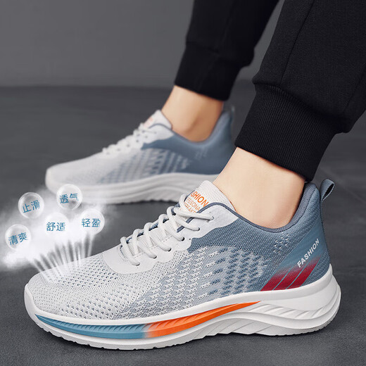 XTep versátil Primavera y verano Nuevo estilo Volteamiento Volteante Color de gradiente Bloqueo de color Bloque de deportes respirables Hombres para hombres con bajo nivel de encaje que mejora el ocio CN-CF9905 Orquídea blanca profunda 39