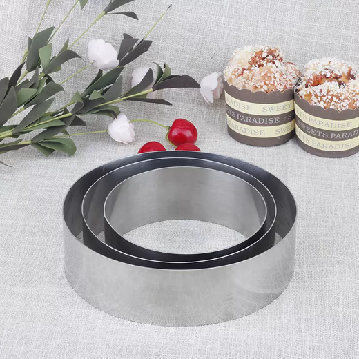 Yusen Yigao 5cm circle round inch stainless steel baked cake mooncake mousse rice cake circle 4 14 8 10 6 mold 12 6 inches high 5cm (round mousse circle) 6 inches high 5cm (round mousse circle) 6g