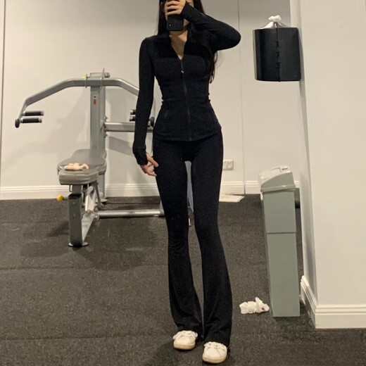 LULU Yoga Pants Butt Lifting Pilates Slimming Groove Women's High Waist Casual Wide Leg Pants Graphite Gray Flared Pants M 4