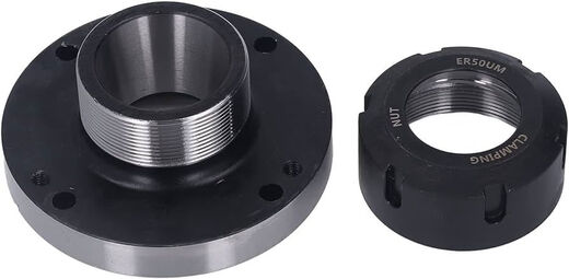 
Hualeji send wrench ER32 chuck seat ER20 25 ER40 four-axis chuck flange ER50 80 100 12 ER32-12595 seven holes