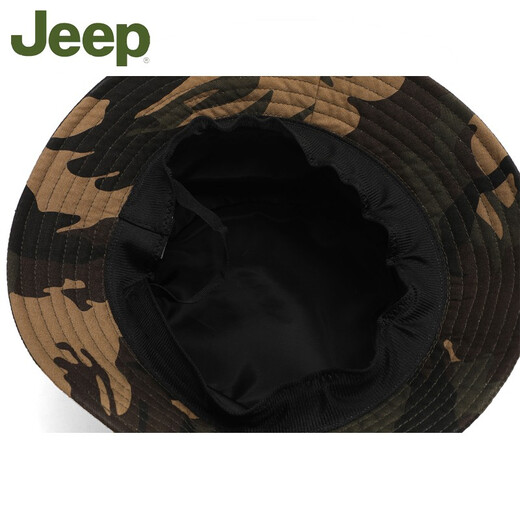 JEEP Jeep Hat Men's Spring and Summer Fisherman Hat Basin Hat Breathable Sun Protection Sun Hat Outdoor Travel Mountaineering Fishing Hat Black