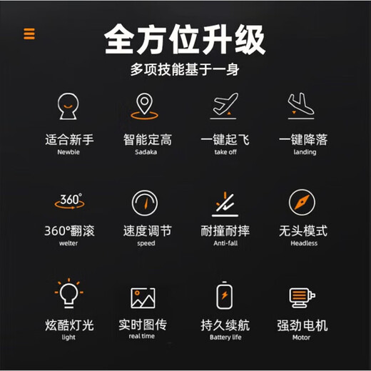 Drone comes with display screen, aerial photography, quadcopter, high-definition aerial photography, remote control aircraft, dual cameras, portable folding drone