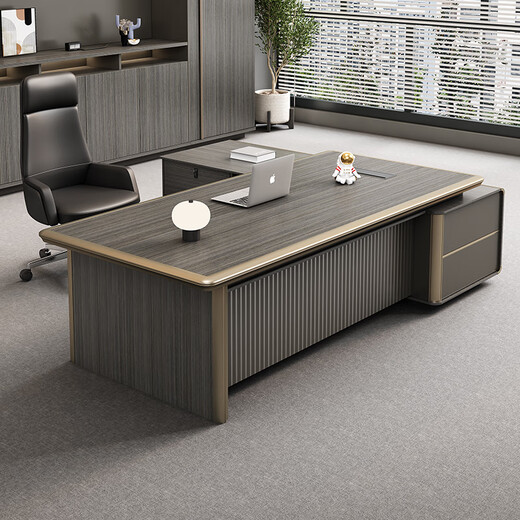 Semphia boss desk office desk light luxury modern leadership president desk high-end executive desk office furniture single boss desk