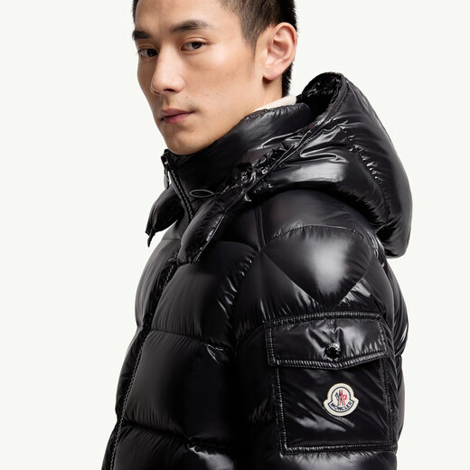 Moncler Moncler Maya Men's Hooded Short Down Jacket - Black L (3)