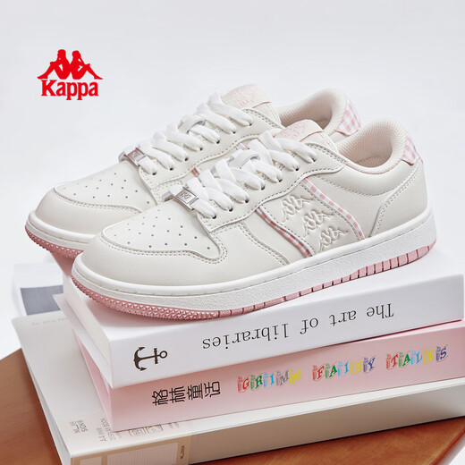Kappa Dick-Soled-Schuhe für Frauenschuhe für 2025 Herbst neue Schüler Modetrend Casual Schuhe Vielseitige Sportschuhe für Frauen Winter Weiß/Milch Teepulver 38