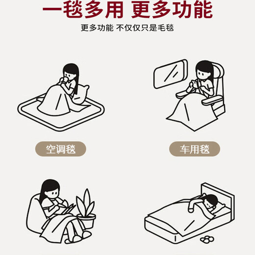 浪莎（langsha）A类牛奶绒毛毯冬季加厚加绒午睡毯提花羊羔绒被子宿舍单人三件套 多宝熊-卡其【双面暖绒 蓄热保暖】 150*200 cm【单人盖毯】
