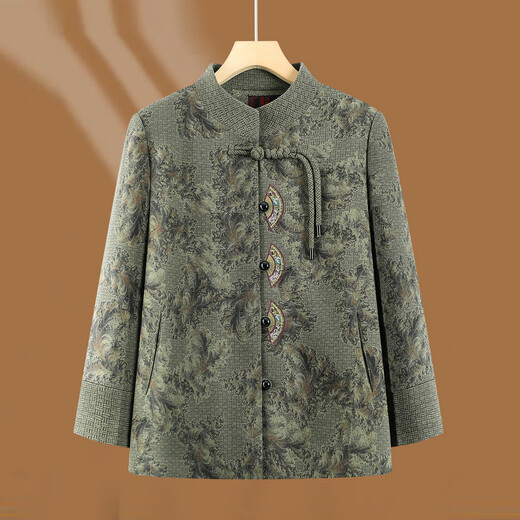 Fengxiao elderly autumn clothing women's new Chinese style coat 60 and 70 years old mother spring and autumn new tops elderly clothes grandma style