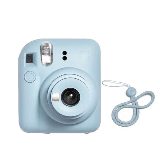 Fuji (FUJIFILM) instax mini12 one-time imaging, instant photography, good gift choice mini12 hydrangea blue package 1 (official standard + 10 pieces of white-bordered photo paper)