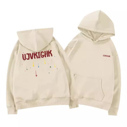 American pure cotton hooded sweatshirt for men in autumn and winter, loose heavyweight velvet thickened autumn and winter oversize jacket trendy brand gray 3201 velvet L 100-120Jin Jin equals 0.5 kg