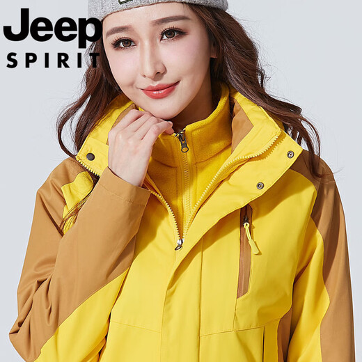 Jeep Spirit Jeep International Marke Outdoor Schuhe Männer und Frauen Drei-in-Eins-Jacken im Herbst und Winter plus Wind Wind Waterfacher Bergsteiger Anzug Militär Frauen 9889 L.