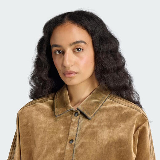 ADIDAS阿迪达斯三叶草女子运动休闲翻领夹克外套JY2393 JY2393 S