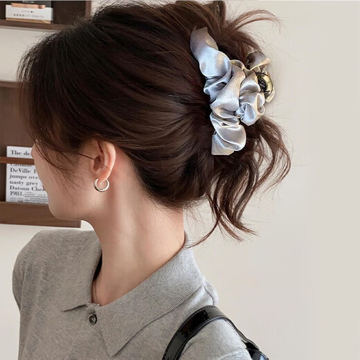 NIANFIN cloud pleated banana clip high-end hairpin 2025 new style stunning high-end large hairpin headwear for women