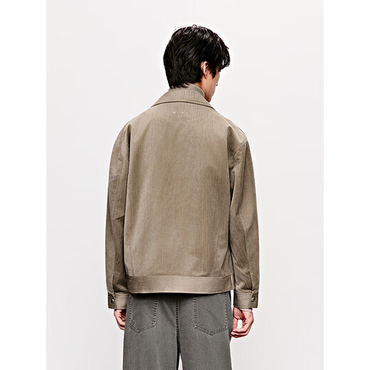 GXG men's casual workwear imitation suede jacket men's winter new product G24X214 Khaki L