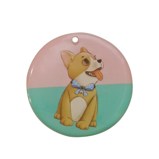 Pet Star Record Dog Card Cat Card Pet Brand Scan the QR code to locate Pet Anti-lost Identity Card Puppy Card (red)