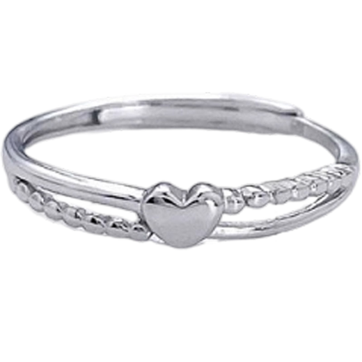 Beijing Gold Trading Center Co., Ltd. Platinum solid live mouth cross artistic arm mirror love heart-shaped ring mother lover birthday Mid-Autumn Festival gift arm mirror love heart-shaped ring (approximately 1.82g)